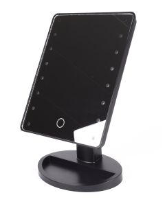 013147 Make-up spiegel 16 LED dimbaar zwart