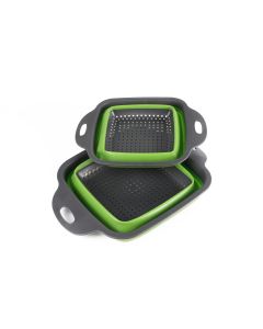 013362 Vergiet vierkant 2 dlg silicone