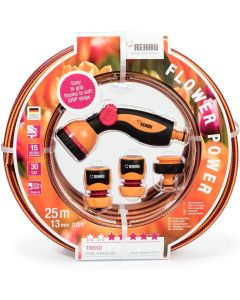 014748 Rehau Tuinslangset 25 mtr compleet rood