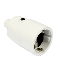 014896 Stekker PVC contra + RA wit