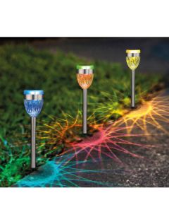 014899 Tuinlamp solar fakkel RGB 37 cm display