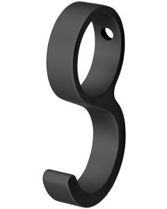 Hermeta SCHUIFHAAK D= 19MM MAT ZWART (0591-18E)
