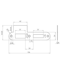 Mauer  101 sl.pl. rond RVS Ls/Rs