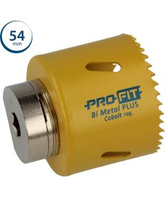 ProFit BiMetal PLUS gatzaag 54 mm met regelmatige vertanding.