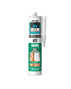 BISON SILICONEKIT BOUW WIT 300ML