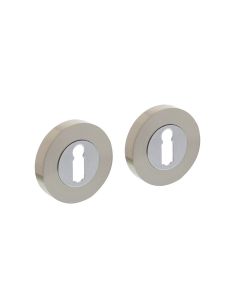 INTERSTEEL Sleutelplaatje schroefrozet chroom/mat-nikkel