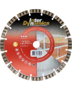 InterDynamics Uni Beton Premium diamantzaagblad 230mm, 22.23mm duopack