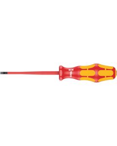 Wera 160 IS VDE GEÏSOLEERDE ZAAGSNEDE SCHROEVENDRAAIER, KLING MET GEREDUCEERDE DIAMETER, 0.8 X 4.0 X 100