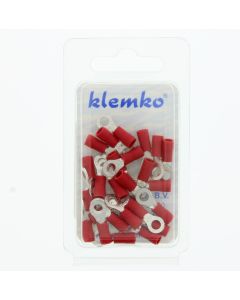 KLEMKO Blister verpakte Geïsoleerde Ringkabelschoen M4 voor draad 0