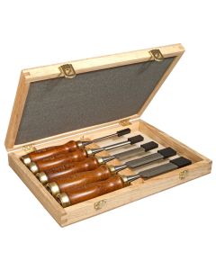 STANLEY Houtbeitelset bailey 5-delig houten kist 2-16-217