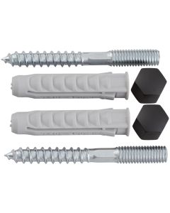 Hermeta MONTAGESET M8 GARDELUX-2 MAT ZWART (2095-18)