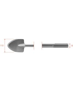 Rotec SDS-MAX Schopbeitel  110x400mm