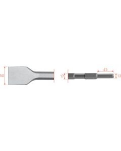 Rotec 6-kant Spadebeitel 50x280mm 6-kant ø17,0 / ø13x45
