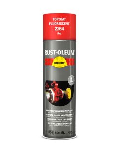 RUST-OLEUM® Deklaag fluorescerend Hard Hat Deklaag Inhoud 0.5l kleur rood rendement 2.1