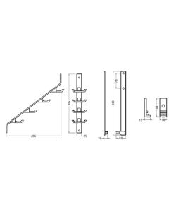 Hermeta HAKENSTRIP GARDELUX-2R WIT (2350-79)