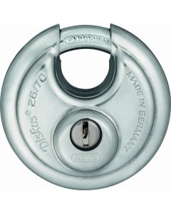 ABUS Discushangslot - 70mm - gelijksluitend - KA EE0226 - RVS/beugel gehard staal