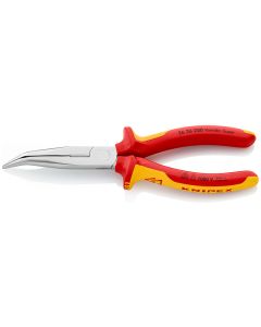 Knipex® 2626200 Telefoontang gebogen + zijsnijder VDE 200 mm