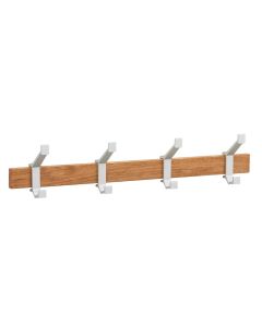Hermeta KAPSTOK SERIE A 4 HAAKS HOUT WINKELVERPAKKING (2681-36W)