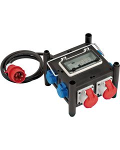 Brennenstuhl Compacte rubberen stroomverdeler BSV 3 FI/16 2 IP44 2m H07RN-F 5G2,5 - 2xCEE16A, 5x230V
