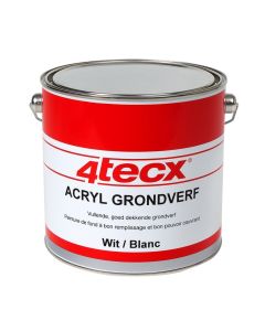 4tecx Acryl grondverf zwart 2,5ltr