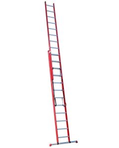 4tecx Reformladder 2-delig aluminium 2 x 12 met stalen balk