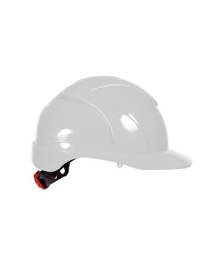 4tecx Helm ABS 6-punts plastic binnenwerk draaiknop wit