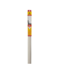 DORPELSTRIP MET RUBBER-FLAP WIT 110CM.