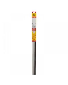 DORPELSTRIP (LUXE) MET BORSTEL ALUMINIUM, BLINDE BEVESTIGING 110CM.