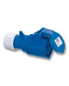 PCE Koppelcontactstop CEE 16A-230V 3P - IP44 - 6h- blauw