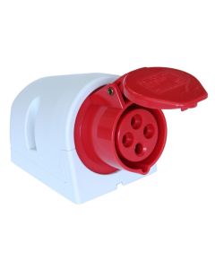 PCE WCD opbouw CEE 32A - 400V 4P - IP44 - 6h - rood