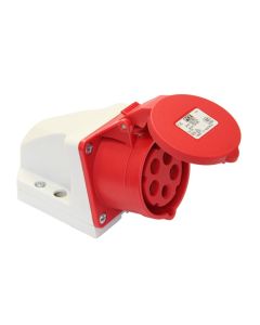 PCE WCD opbouw CEE 16A - 400V 5P - IP44 - 6h - rood