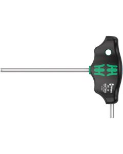 Wera 454 HF T-GREEP ZESKANT-SCHROEVENDRAAIER HEX-PLUS MET VASTHOUDFUNCTIE, 4.0 X 100 MM
