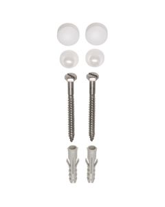 FISI closet beves.set DIN571 6x70 combi A2, plug, rozet, afdekkap wit