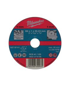 Milwaukee Metaaldoorslijpschijf dynAC® SC 41 D 125 (50 stuks)
