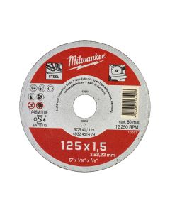 Milwaukee 4932451479 Dunne metalen snijschijven - contractor series SCS 41 / 125 x 1.5 x 22 mm Contractor series - 25 pcs