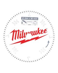 Milwaukee 4932471318 Cirkelzaagbladen voor afkortzagen CSB MS Alu254 x 30 x 3,0 x 80TF neg.
