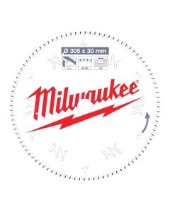 Milwaukee 4932471323 Cirkelzaagbladen voor afkortzagen CSB MS Alu305 x 30 x 3,0 x 96TF neg.