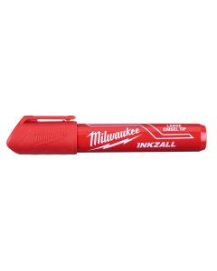 Milwaukee 4932471556 INKZALL™ markers met beitelpunt INKZALL Red L Chisel Tip Marker