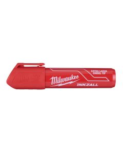 Milwaukee 4932471560 INKZALL™ markers met beitelpunt INKZALL Red XL Chisel Tip Marker