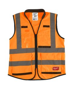 Milwaukee 4932471898 Premium hi-vis veiligheidshesje Premium High-Visibility Vest Orange - S/M