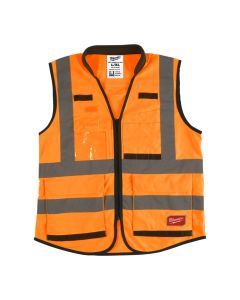 Milwaukee 4932471899 Premium hi-vis veiligheidshesje Premium High-Visibility Vest Orange - L/XL