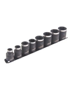 Milwaukee Doppenset ShW 3/8 kort - 8-delig