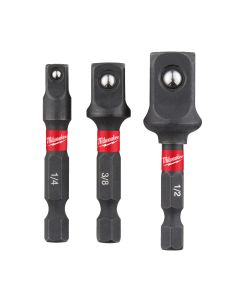 Milwaukee 4932479228 SHOCKWAVE™ IMPACT DUTY doppen adapters - Hex Impact adaptor set - 3pc