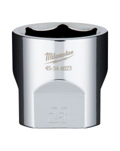 Milwaukee 4932479999 ⅜″ chromen doppen 3/8 Drive Socket Metric Standard - 23 mm
