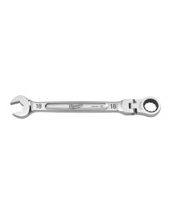 Milwaukee 4932480191 MAXBITE™ Ringratel-steeksleutel Flex Maxbite Flex Head Ratcheting Spanner - Metric - 18 mm