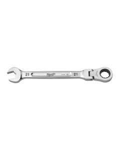 Milwaukee 4932480194 MAXBITE™ Ringratel-steeksleutel Flex Maxbite Flex Head Ratcheting Spanner - Metric - 21 mm