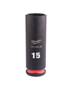 Milwaukee 4932480289 ⅜˝ SHOCKWAVE™ IMPACT DUTY impact doppen - diep 15 mm 3/8" impact socket deep - 1 pc