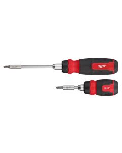 Milwaukee 4932492811 Ratel Multi-Bit Schroevendraaiers 2 pc Ratcheting and Compact Ratcheting Multi-Bit Screwdriver Kit