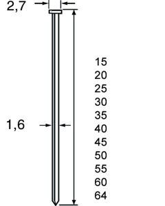 Dutack Fasteners SKN16-20° 64mm gegalvaniseerd