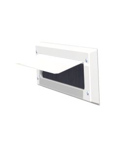door-line Briefplaat binnen, kunststof basic wit met klep 80x340mm